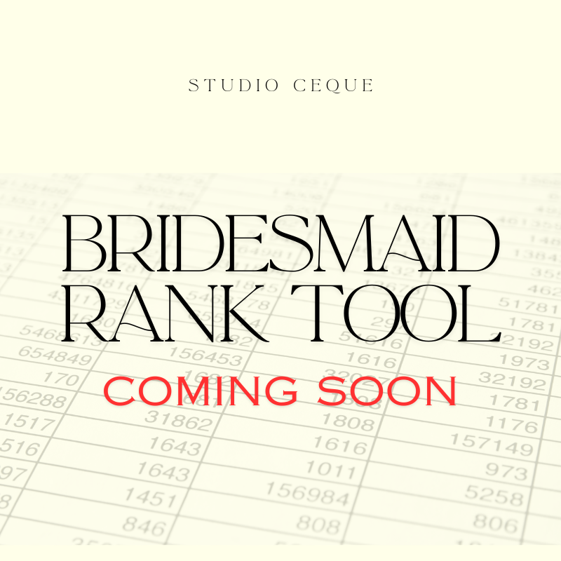 Bridesmaids Rank Tool