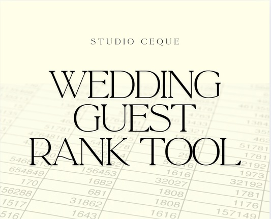 Wedding Guest Ranking Tool